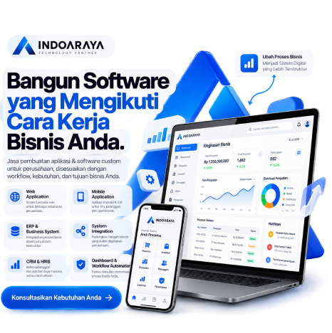Jasa pembuatan aplikasi software perusahaan indoaraya Ponorogo